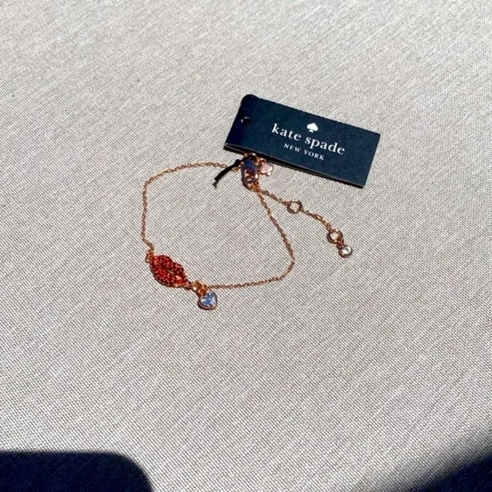 Kate Spade kiss kiss hot lips bracelet rose gold - Picture 2 of 4